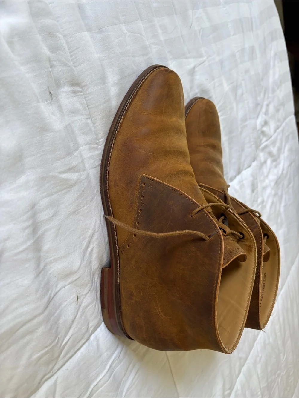 Cole Haan Men’s Desert Chukka Boots Brown Leather Size 10.5